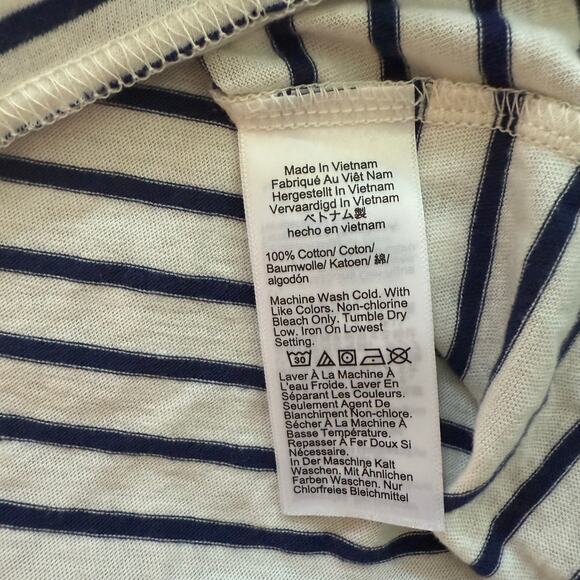 NWOT J. Crew Vintage-Wash Cotton T-Shirt in Stripe Size L - Picture 4 of 5